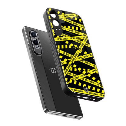 do not cross warning back phone cover | glass case for oneplus nord ce 4 lite