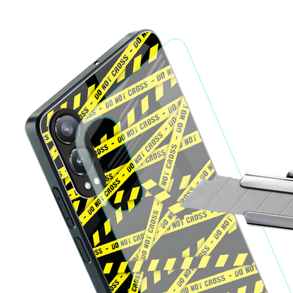 do not cross warning back phone cover | glass case for oneplus nord ce 4 lite