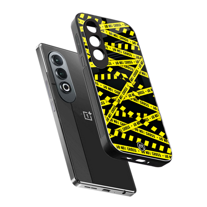do not cross warning back phone cover | glass case for oneplus nord ce 4