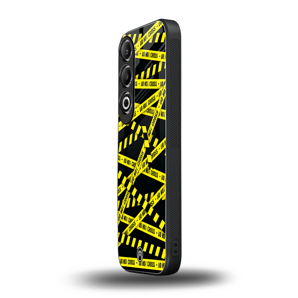 do not cross warning back phone cover | glass case for oneplus nord ce 4