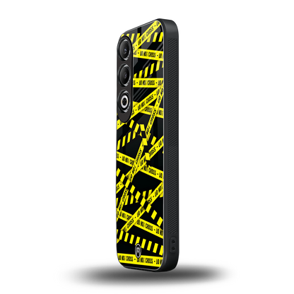 do not cross warning back phone cover | glass case for oneplus nord ce 4