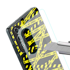 do not cross warning back phone cover | glass case for oneplus nord ce 4