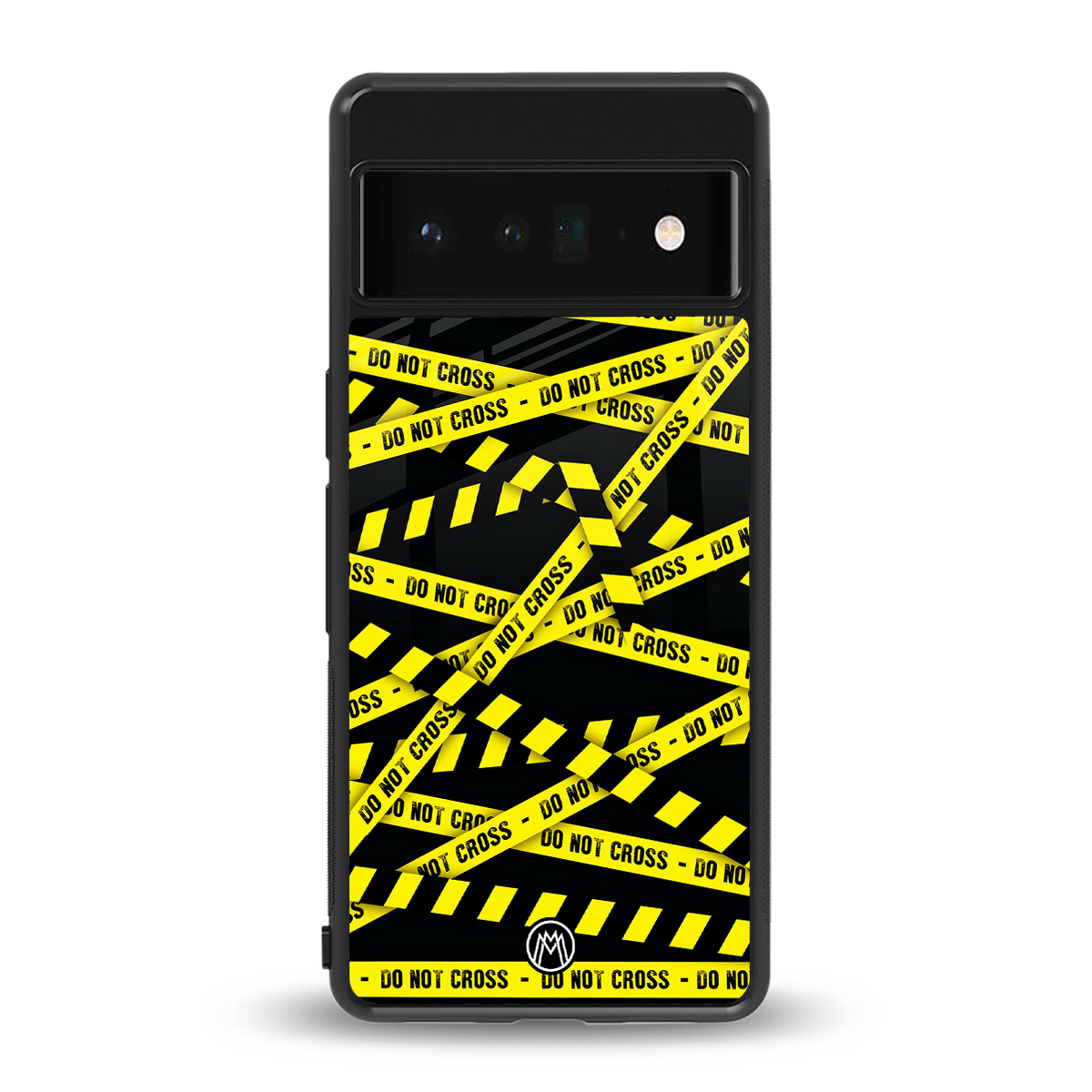do not cross warning back phone cover | glass case for google pixel 6 pro
