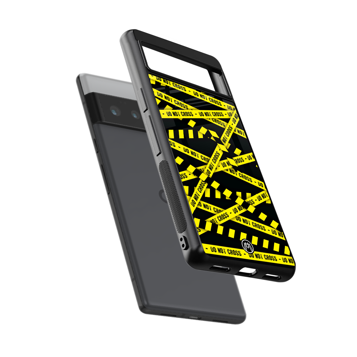 do not cross warning back phone cover | glass case for google pixel 6 pro