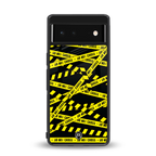 do not cross warning back phone cover | glass case for google pixel 6