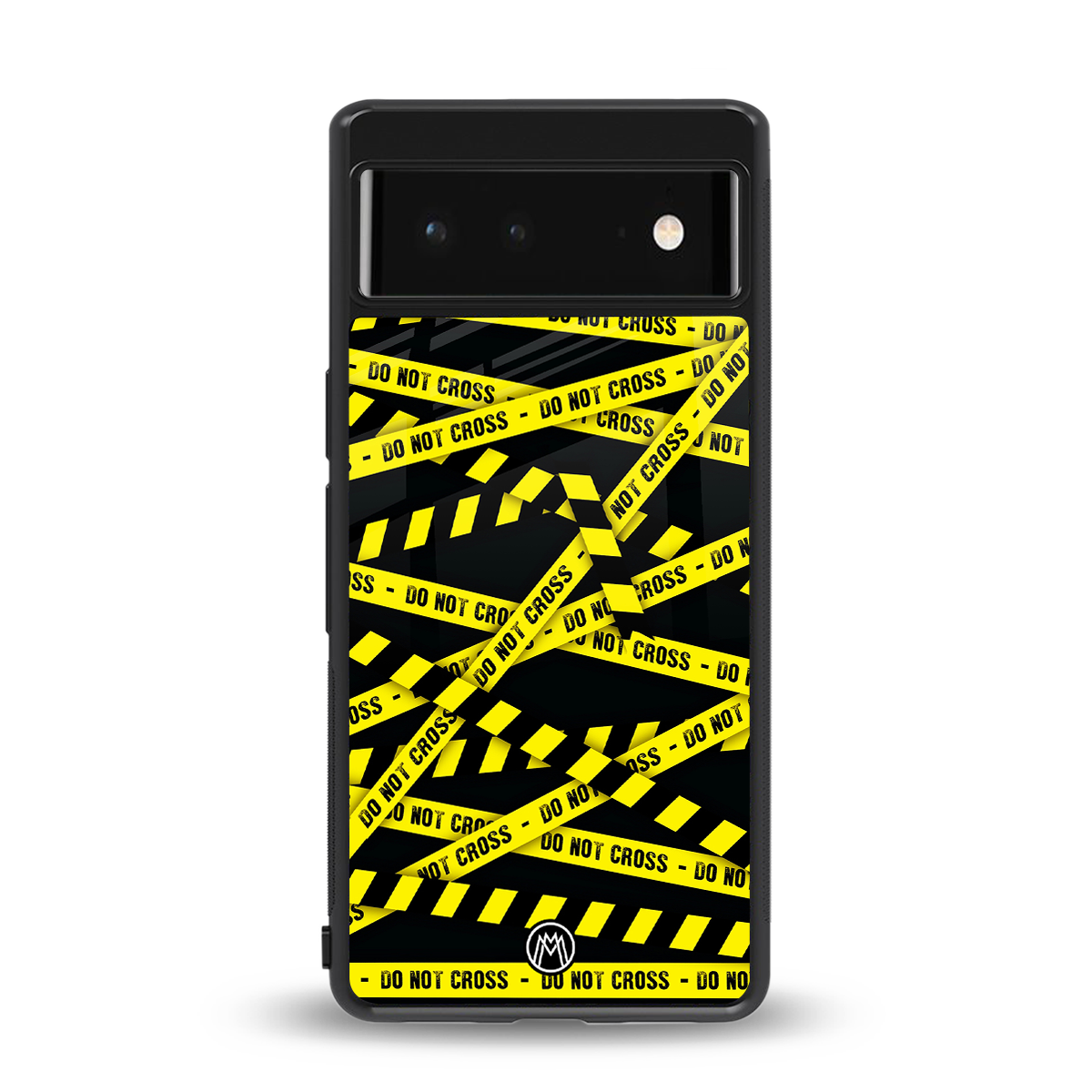 do not cross warning back phone cover | glass case for google pixel 6