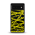 do not cross warning back phone cover | glass case for Google Pixel 6A