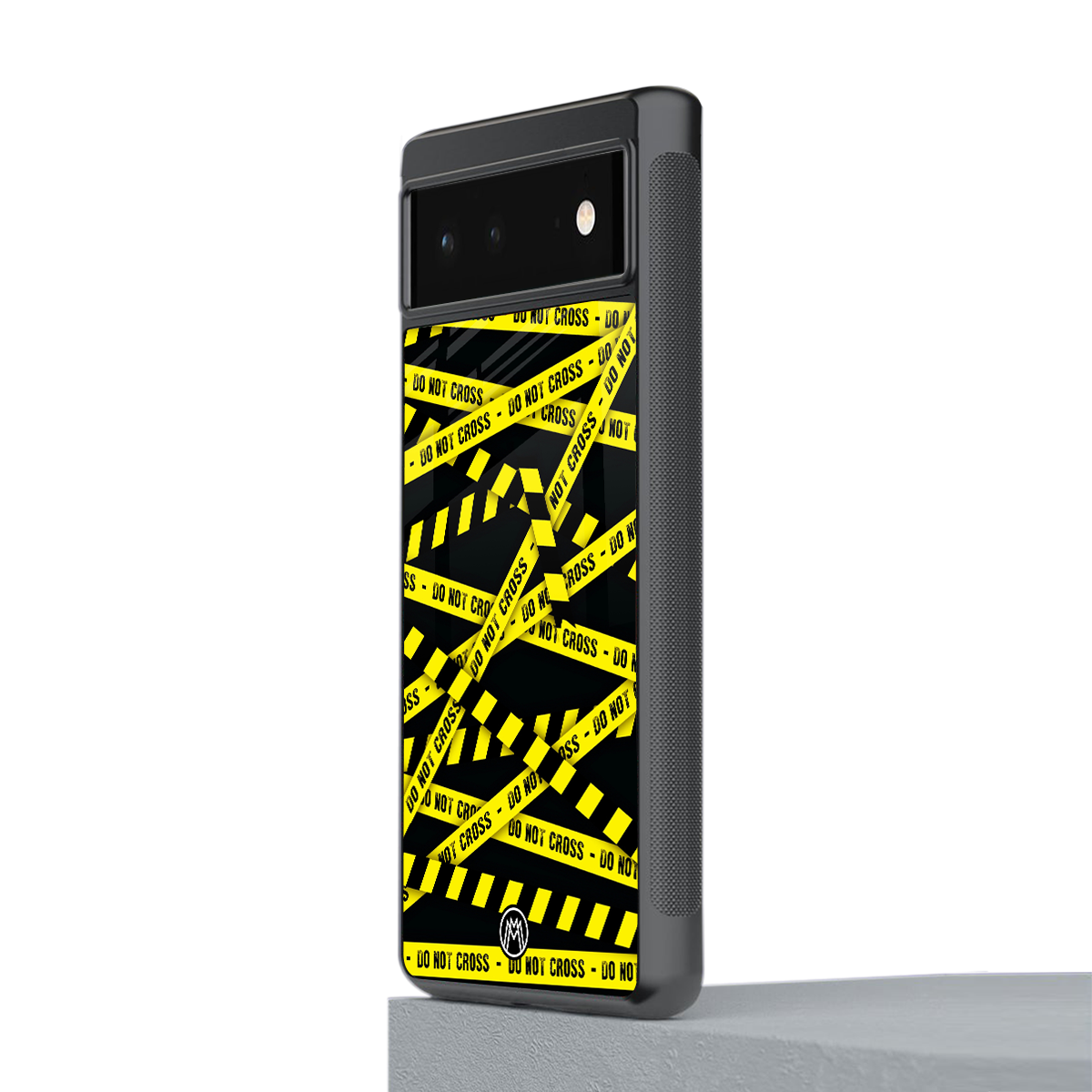 do not cross warning back phone cover | glass case for google pixel 6