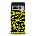 do not cross warning back phone cover | glass case for google pixel 7 pro