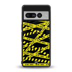 do not cross warning back phone cover | glass case for google pixel 7 pro