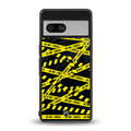 do not cross warning back phone cover | glass case for Google Pixel 7