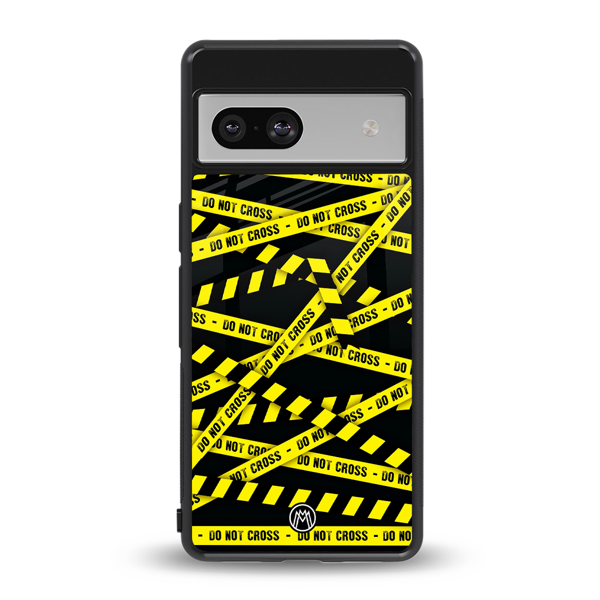 do not cross warning back phone cover | glass case for Google Pixel 7A
