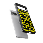 do not cross warning back phone cover | glass case for Google Pixel 7