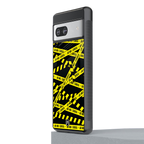 do not cross warning back phone cover | glass case for Google Pixel 7