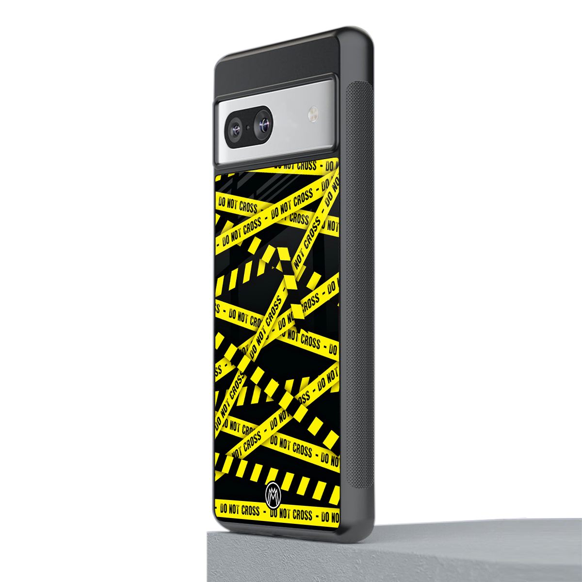 do not cross warning back phone cover | glass case for Google Pixel 7A