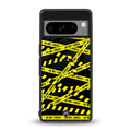 do not cross warning back phone cover | glass case for google pixel 8 pro