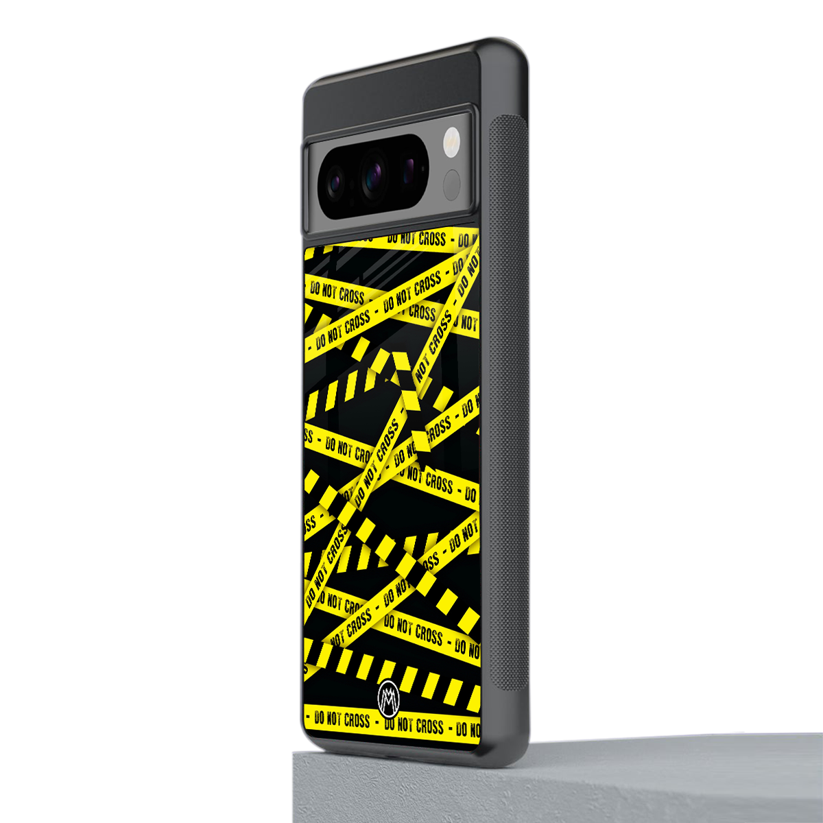 do not cross warning back phone cover | glass case for google pixel 8 pro
