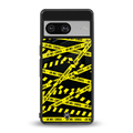 do not cross warning back phone cover | glass case for Google Pixel 8