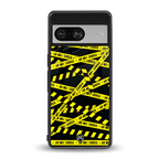 do not cross warning back phone cover | glass case for Google Pixel 8