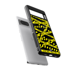 do not cross warning back phone cover | glass case for Google Pixel 8