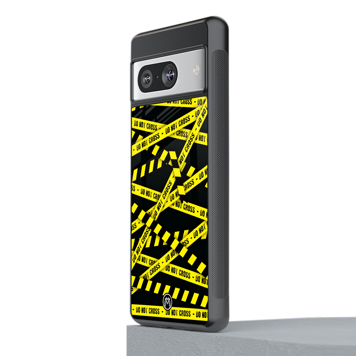 do not cross warning back phone cover | glass case for Google Pixel 8