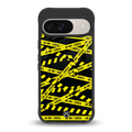 do not cross warning back phone cover | glass case for google pixel 9