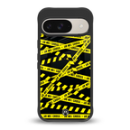 do not cross warning back phone cover | glass case for google pixel 9