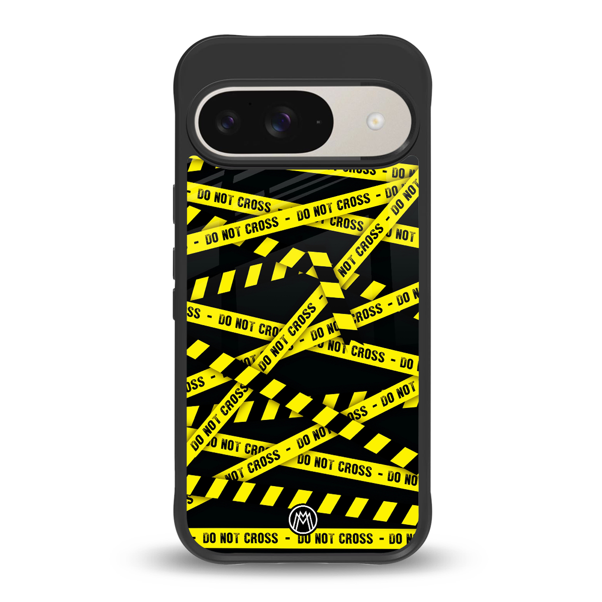 do not cross warning back phone cover | glass case for google pixel 9