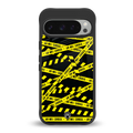 do not cross warning back phone cover | glass case for google pixel 9 pro