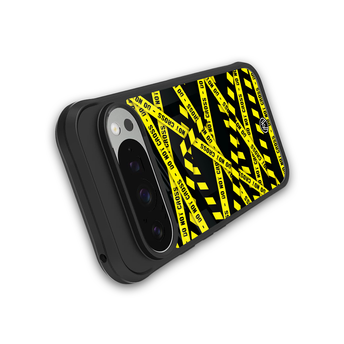 do not cross warning back phone cover | glass case for google pixel 9 pro xl
