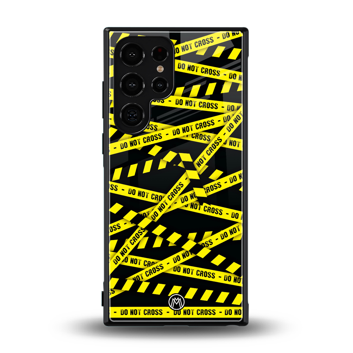 do not cross warning back phone cover | glass case for samsung galaxy s23 ultra
