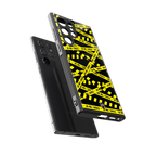 do not cross warning back phone cover | glass case for samsung galaxy s23 ultra