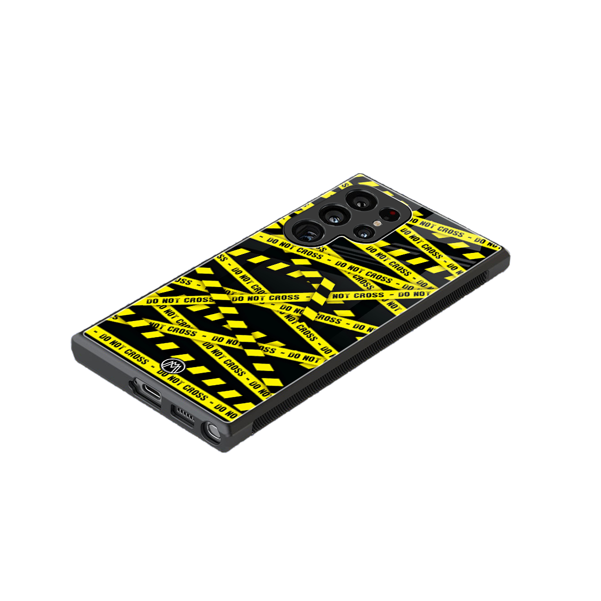 do not cross warning back phone cover | glass case for samsung galaxy s23 ultra
