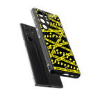 do not cross warning back phone cover | glass case for samsung galaxy s25 ultra