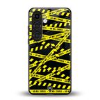 do not cross warning back phone cover | glass case for samsung galaxy s23