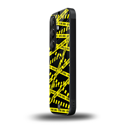 do not cross warning back phone cover | glass case for samsung galaxy s24 fe