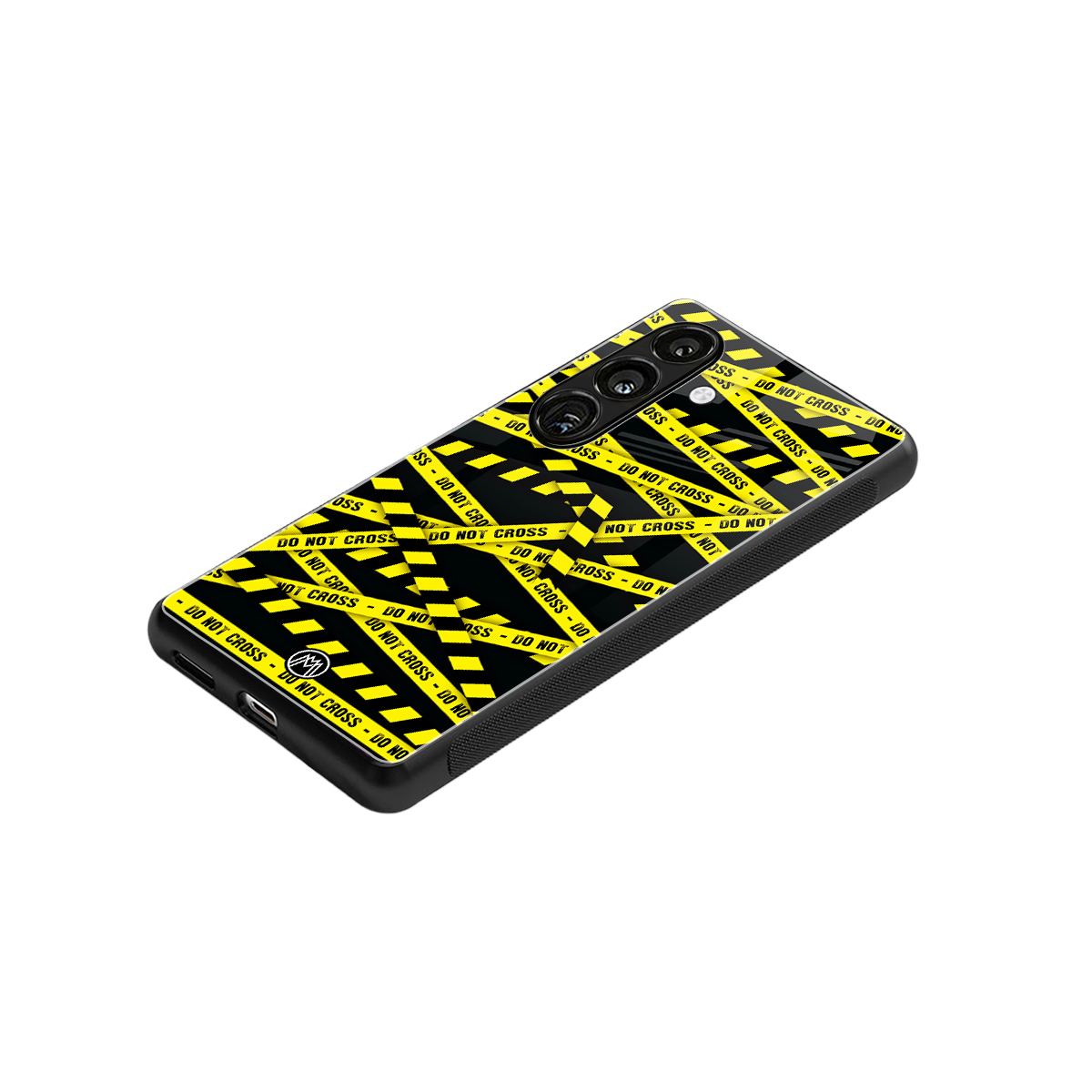 do not cross warning back phone cover | glass case for samsung galaxy s24 plus
