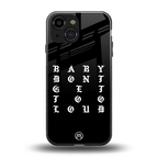 don't get too loud back phone cover | glass case for iphone 13 mini