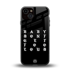 don't get too loud back phone cover | glass case for iphone 13