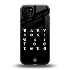 don't get too loud back phone cover | glass case for iphone 15 plus