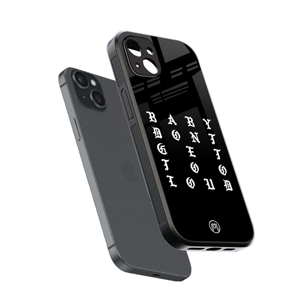 don't get too loud back phone cover | glass case for iphone 15 plus