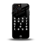 don't get too loud back phone cover | glass case for iphone 14 pro max