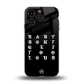 don't get too loud back phone cover | glass case for iphone 15 pro