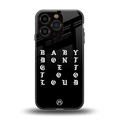don't get too loud back phone cover | glass case for iphone 16 pro
