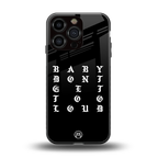don't get too loud back phone cover | glass case for iphone 16 pro
