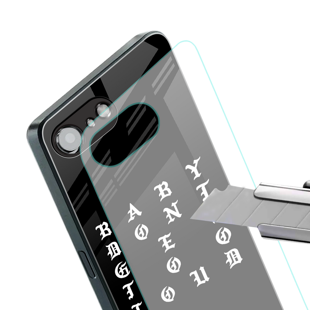 don't get too loud back phone cover | glass case for iphone 16e