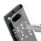 don't get too loud back phone cover | glass case for iphone 16e