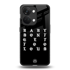 don't get too loud back phone cover | glass case for oneplus nord 3