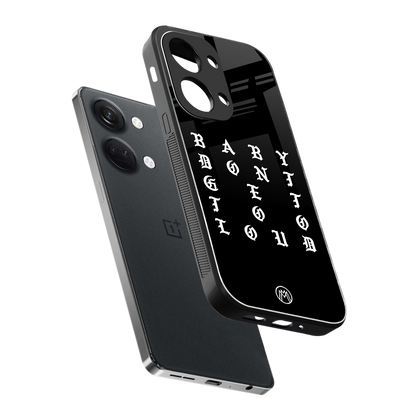 don't get too loud back phone cover | glass case for oneplus nord 3