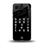 don't get too loud back phone cover | glass case for oneplus nord 4